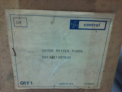 GE CR122E1087B02 MOTOR DRIVEN TIMER, 115/230V, 15/30 MAKE, 3/1.5 BREAK, 60HZ,NEW1