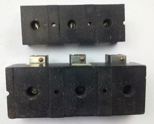 ALLEN BRADLEY 1491-N423 FUSE BLOCK,200AMP, 250 OR 600V, 3P,W/ X-123968, 1491N4235