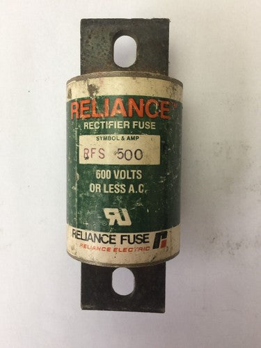 RELIANCE RFS 500 RECTIFIER FUSE 500 AMP 600 VAC4