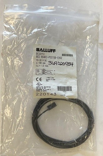 BALLUFF BES01YJ INDUCTIVE SENSOR PROXIMITY 10-30VDC 1.5MM0
