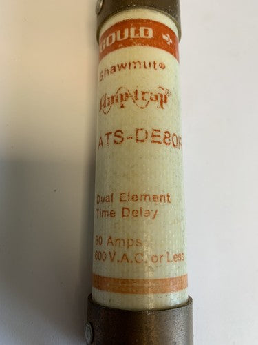 Gould Shawmut Amp-trap ATS-DE80R 80A 600V Fuse "Lot of 3"2