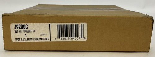 J9200C SET NUT DRIVER 7 PC0