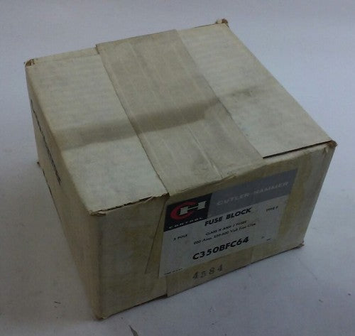Cutler Hammer FUSE Block C350BFC64 - 250-600V, 200A, 3-pole, Type F0