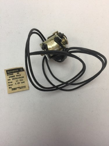 WESTINGHOUSE/CUTLER HAMMER 2609D39G28 RH SHUNT TRIP 12VDC 6AMP0