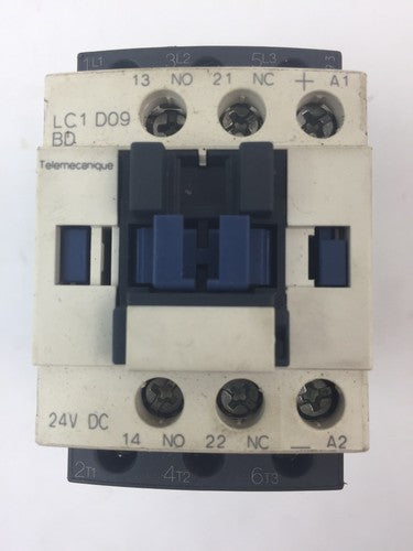 TELEMECANIQUE LC1D09BD CONTACTOR 24 VDC LAD4TBDL 5-24V0