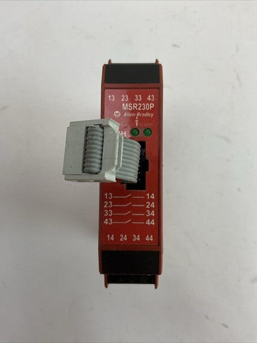 ALLEN BRADLEY 440R-H23180 MSR230P SER A GUARD MASTER SAFETY RELAY SUPPLY 24VDC1