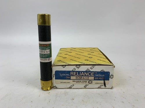 Brush Reliance Time-Delay Dual-Element ECSR4-1/2 4 1/2A 600V Fuse "Lot of 10"0