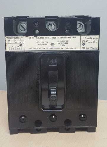 EF3A010 Siemens Molded Case Circuit 3 Pole 10 Amp 480V 0