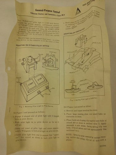 ALLIS CHALMERS  25107198801, PILOT LIGHT KIT,120/240/480/600VAC, NEW SURPLUS7