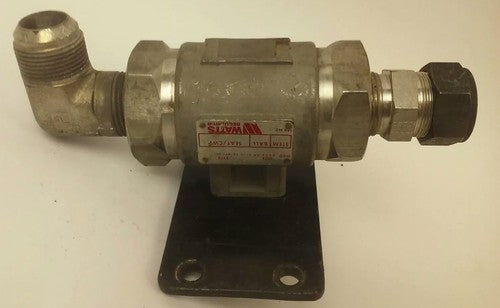 WATTS REGULATOR BALL VALVE TYPE S8380 SIZE 1,STEM/BALL SS,SEAT/CWP DF/1500,CF8M 0