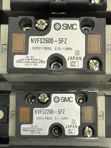 SMC VALVE MANIFOLD NVV5FS2-01T1-05 1-02T NVFS2600-5FZ NVFS2200-FZ NVFS2100-5FZ2
