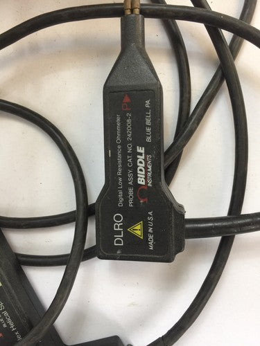 BIDDLE INSTRUMENT 247000-8 DLRO DIGITAL LOW RESISTANCE OHMMETER USE WITH BEH-6