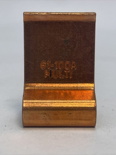 PENN-UNION 61-100A BRONZE FUSE CLIP KNIFE TYPE 61-100A 250-600V (LOT OF 6)1