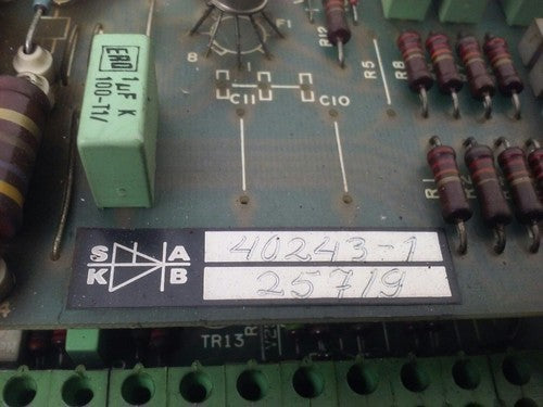 STYRKONSULT AB 40956-19 DC DRIVE- 40243-1, 40956, 402432