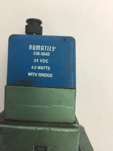 NUMATICS 123BA400L049Z PNEUMATIC VALVE 236-384B 24 VDC 4.0 WATTS5