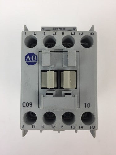 ALLEN BRADLEY 100-C09D*10 CONTACTOR 600VAC 25A COIL 24VDC0