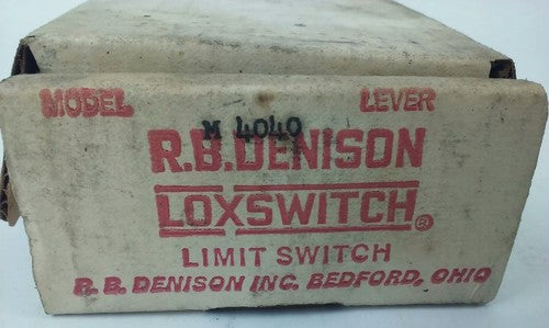R.B.DENISON M4040 SERIES D PRECISON LIMIT SWITCH, NEMA B600, 600V, 30A, MODEL M1