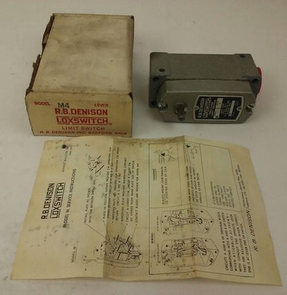 R.B.DENISON M4 SERIES D PRECISON LIMIT SWITCH, NEMA B600, 600V, 30A, MODEL M0