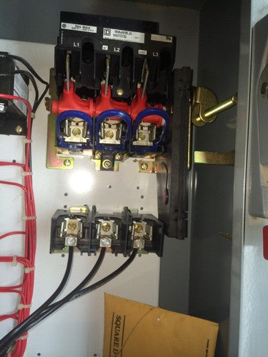 SQUARE D SIZE 1 TWO SPEED COMBO BOX STARTER 30A 8810DCA4V81A11C7FF4P58P59R1R3T113