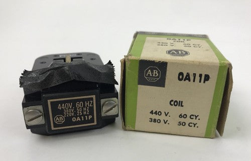 Allen Bradley Coil OA11P COIL, 440/380/220V, 60/50/25HZ, 0A11P, NEW IN BOX0