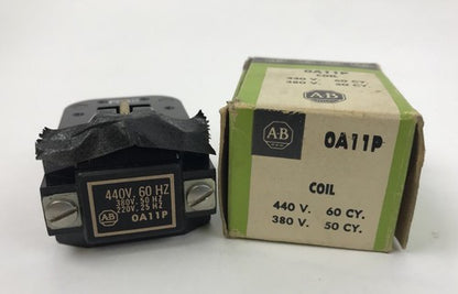 Allen Bradley Coil OA11P COIL, 440/380/220V, 60/50/25HZ, 0A11P, NEW IN BOX0
