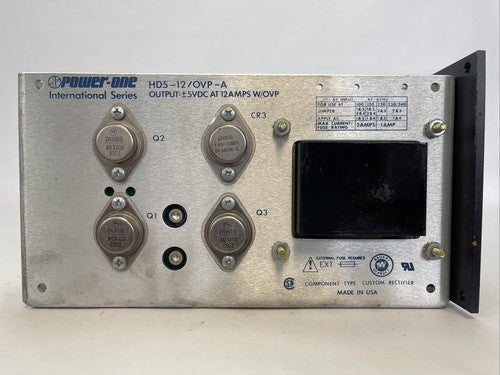 UNICO 309-807 POWER-ONE INTERNATIONAL SERIES HD5-12/OVP-A 5VDC 12A W/OVP POWER0