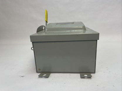CROUSE-HINDS HU361AJ SAFETY SWITCH 30 AMPS 600 VAC 3 POLE NO NEUTRAL NO FUSES6