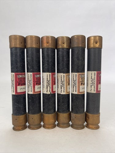 COOPER BUSSMANN LPS-RK-4 LOW-PEAK DUAL ELEMENT FUSE 600VAC (LOT OF 6)4