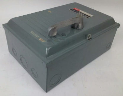 FPE 1632 TYPE A FUSIBLE SAFETY SWITCH 3P, 60A, 240VAC, 4 WIRE, 3 BLADES,7 1/2HP 8
