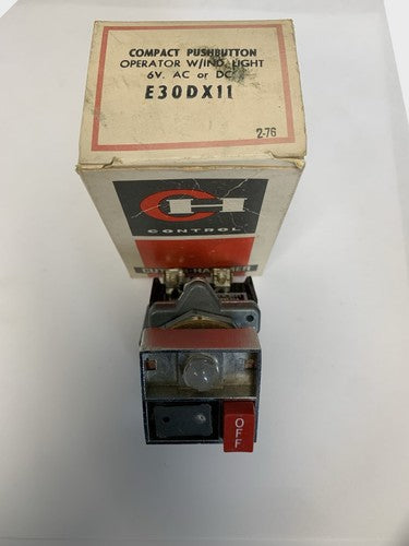 Cutler-Hammer Compact Pushbutton Operator E30DX111