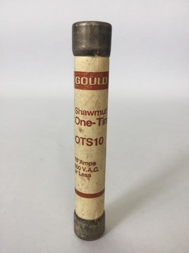 FERRAZ GOULD SHAWMUT OTS10 FUSE 10 AMP 600VAC (LOT OF 3)0