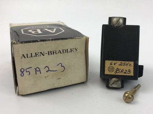 ALLEN BRADLEY 85A23 COIL, 6V @ 25HZ. NEW GREAT CONDITION, NEW SURPLUS0