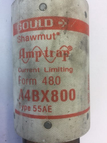 GOULD SHAWMUT A4BX800 AMP-TRAP CURRENT LIMITING FUSE 800A 600VAC FORM 480 TYPE 1