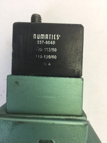 NUMATICS 123BA400L035A SOLENOID VALVE 237-804B 100-115/50 110-120/605