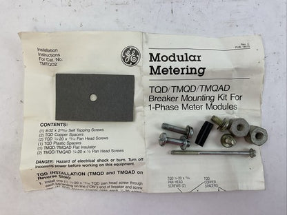 GE TMTQD2 MODULAR METERING TQD/TMQD/TMQAD BREAKER MOUNTING KIT FOR 1-PHASE METER0