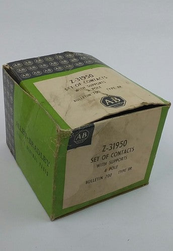 ALLEN BRADLEY Z-31950 SET OF CONTACTS W/ SUPPORT, 4 POLE, BUL 700 TYPE BR, 0