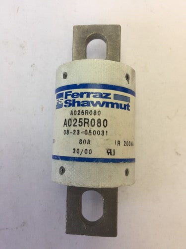FERRAZ A025R080 FUSE 80AMP 250V 0