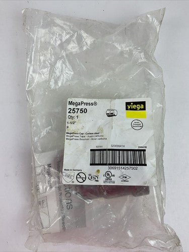 MEGAPRESS 25750 1-1/2" CAP CARBON STEEL SMART CONNECT TECHNOLOGY0