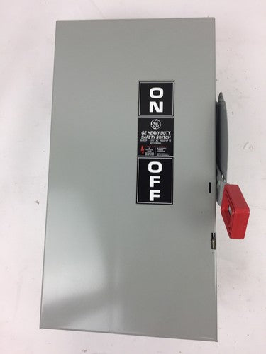 GE TH3222 HEAVY DUTY FUSIBLE SAFETY SWITCH 60AMPS 240VAC 250VDC 15HP 2P MODEL 101
