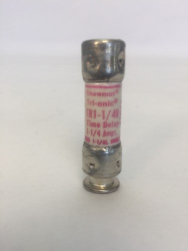 SHAWMUT TRI-ONIC TR1-1/4R TIME DELAY FUSE 1-1/4AMP 250VAC (LOT OF 10)0