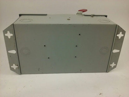 WESTINGHOUSE, HUN362, SAFETY SWITCH, 60A, 600V, 3P, TYPE 1 INDOOR, MISSING PARTS10