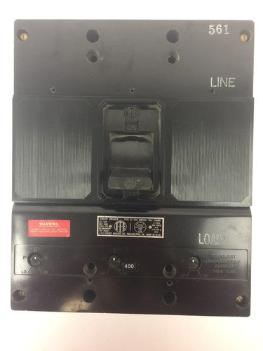 ITE JKL3B400 CIRCUIT BREAKER 400 AMP 600 VAC 250VDC 3 POLE 0