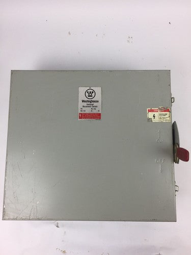 WESTINGHOUSE RDSN6030 SWITCH MAX AMP 30 MAX VOLT 600AC 250DC TYPE 3R RAINPROOF0