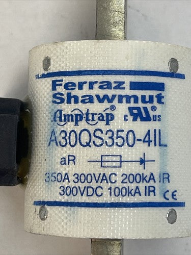 FERRAZ SHAWMUT A30QS350-4IL SEMICONDUCTOR FUSE AMP-TRAP 350AMP 300V1