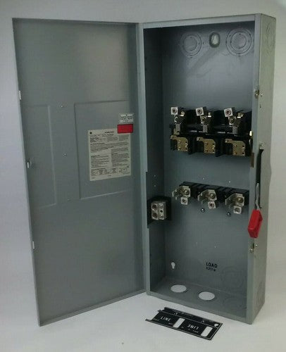 GE TH4324 MODEL 7 FUSIBLE SAFETY SWITCH 3P 200A 240V 60 TYPE 1 INDOOR ENCLOSURE3