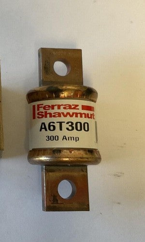 FERRAZ SHAWMUT A6T300 FUSE  300AMP 600VAC 300VDC2