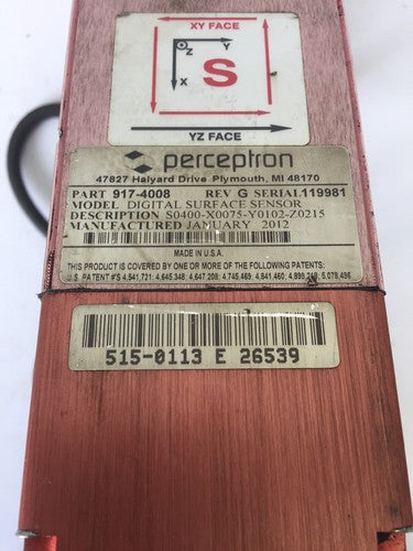 PERCEPTRON 917-4008 DIGITAL SURFACE SENSOR REV G DIGITAL 3 TRICAM1