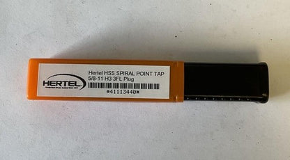HERTEL HSS SPIRAL POINT TAP 5/8-11 H3 3FL PLUG 411134400