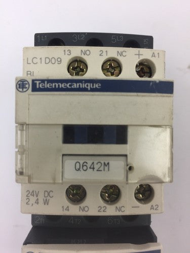 TELEMECANIQUE LC1D09BL CONTACTOR LRD06 OVERLOAD RELAY LAD4TBDL 24V4