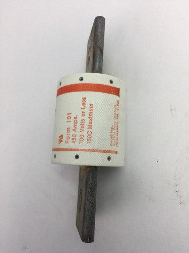 GOULD SHAWMUT AMPTRAP A70P450 FUSE 450AMP 700 VOLTS TYPE 4 FORM 1012